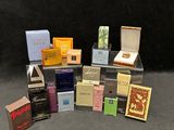 a lot of small boxes of cigarettes on a table