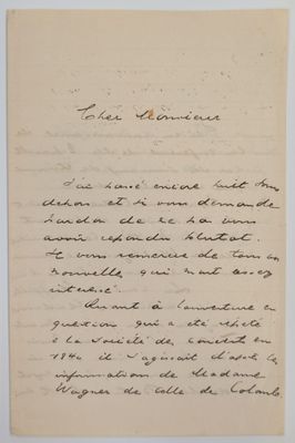 une lettre manuscrite d'une personne à sa mère