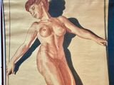 an image of a drawing of a nude woman on a piece of paper
