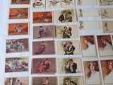 a lot of cards that are on a table