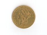 an image of a gold coin on a white surface