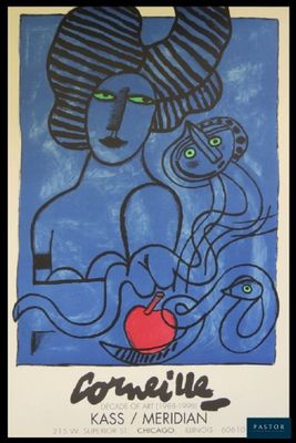 une image représentant un tableau où l'on voit une femme tenant une pomme