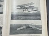 an open book with a picture of a plane in it