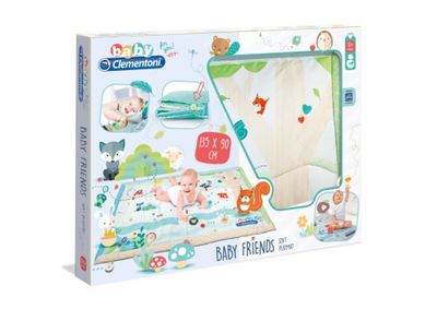 Tapis de jeu doux Baby Friends, Tapis d'éveil Clementoni 0+m…