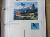 a picture of an open book with stamps on it