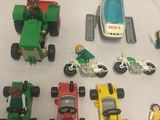 a lot of toys that are on a table
