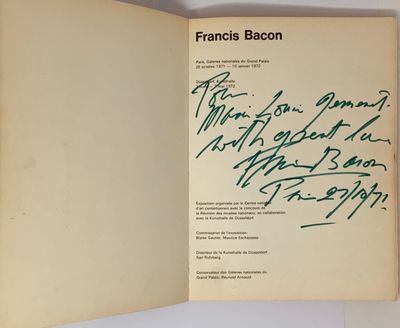 Francis Bacon (1909-1992), Autographe