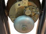 a close up of a clock that is on display
