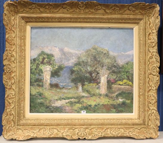 Fernand MAILLAUD (1862-1948) : « Les piliers Romains, Bord de mer...