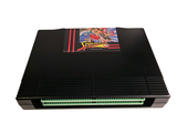 a black game console with a game on top of it