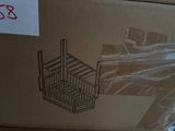 a cardboard box with a drawing of a basket on it