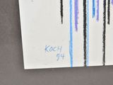 a picture of a piece of paper with blue and purple paint on it