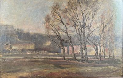 Abel Gay (1877-1961) "Paysage d'hiver"