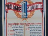 french poster for the vigilance of souvenir in paris