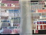 a picture of a collection of stamps on a table