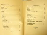 a yellow book with a list of items in it