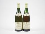 deux bouteilles de vin posées l'une à côté de l'autre sur une surface blanche