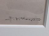 a picture of a picture of a person writing on a piece of paper