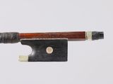 an image of a violin bow with a wooden handle on a white background
