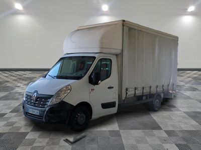 a white truck that is parked on a checkered floor