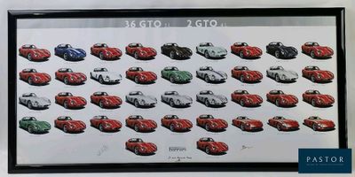 a picture of a picture of a group of cars