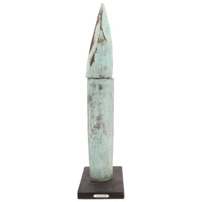 Yannick corvaisier Sculpture en métal laqué vert