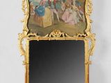 an image of a mirror with a painting on the back of it