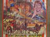 an old movie poster of a man riding a horse and a woman riding a horse