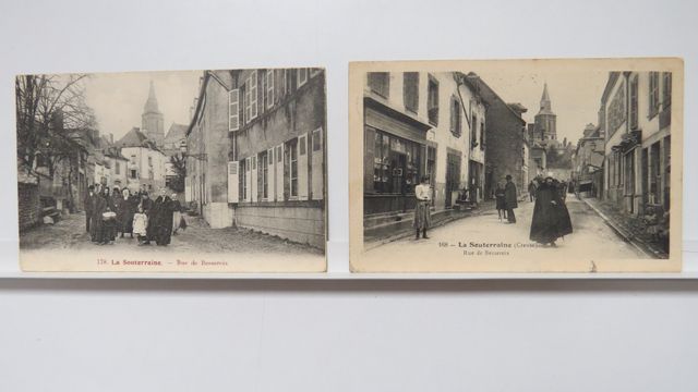La Souterraine : Lot de 2cpa : Rue de Bessereix (HM 168). B.E. Ra...
