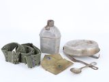 a lot of items that are sitting on a white surface