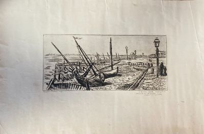 a picture of a drawing of a boat in the water