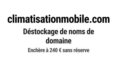 Nom de domaine climatisationmobile.