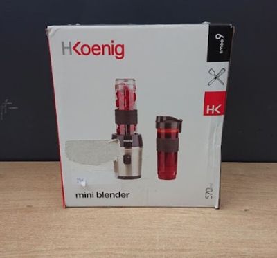 Mini blender - H.KOENIG - SMOO9 - 300 W - 570 ml - Noir - 2 …