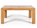 a close up of a wooden table on a white background