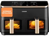 un gros plan d'une friteuse à air chaud contenant des aliments