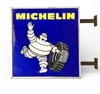 MICHELIN : Grande enseigne lumineuse double face en plexigla… - Photo 1