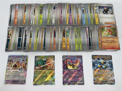 a lot of cards that are on the table