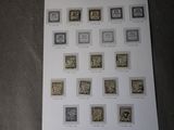 a picture of a sheet of stamps on a table