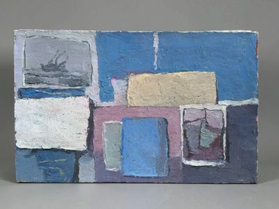 a picture of a painting that is on a table