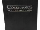 a black album with the words collectors card album on it
