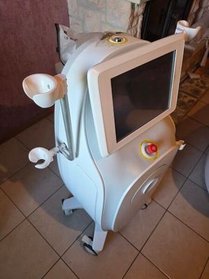 an image of a computer on a cart in a room
