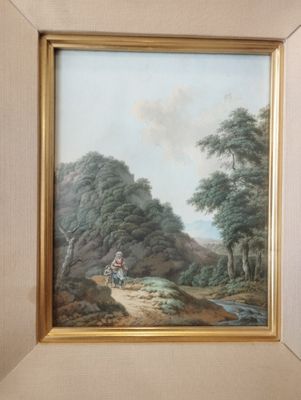 une image d'un tableau représentant un homme à cheval