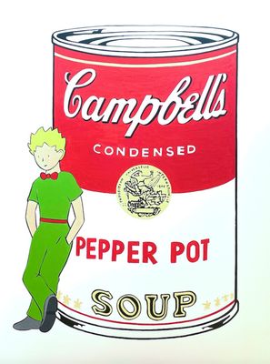 Le Petit Prince revisite Andy Warhol, Campbell's Pepper Pot …