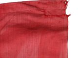 an image of a piece of red fabric on a white background