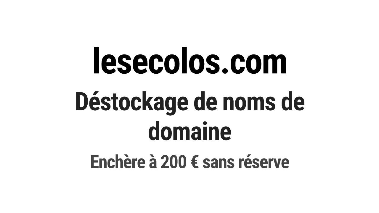 Destockage & Invendus