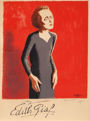 an image of a painting of a woman in a black dress