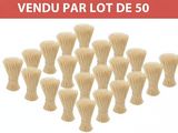 paquet de 50 cure-dents en bambou en vente, sur fond blanc