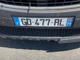 a close up of a car with a license plate on it