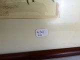 une photo d'un cheval accrochée au mur