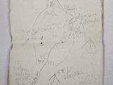 a piece of paper with writing on it on the wall